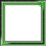 Квадратная рамка зеленая
