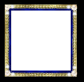 Рамка черная с синим и золотым