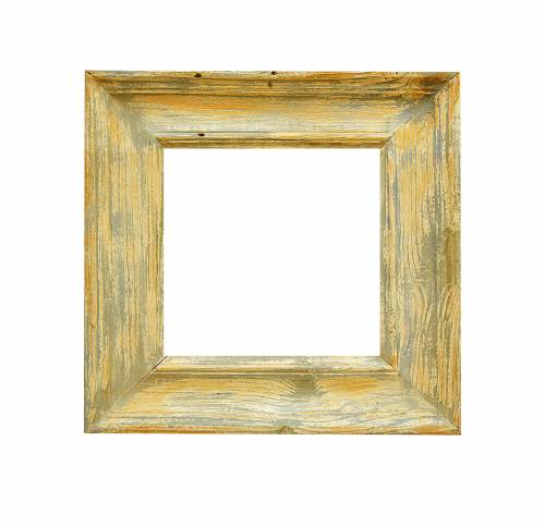 Желто-серая  деревянная рамка8