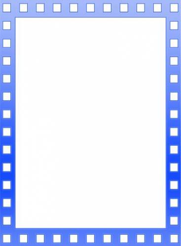 БРамка голубая с белыми квадратами