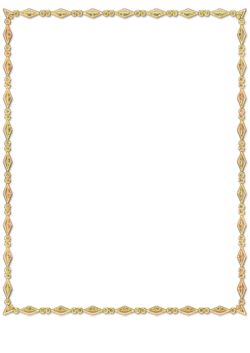 Прямоугольная золотая рамка из ромбиков