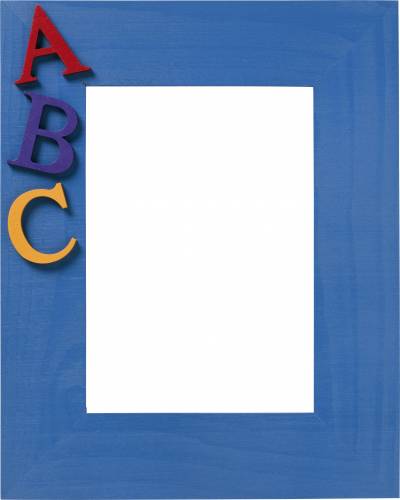 Голубая рамка с буквами