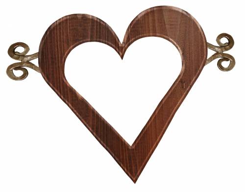 Рамка сердечко из дерева