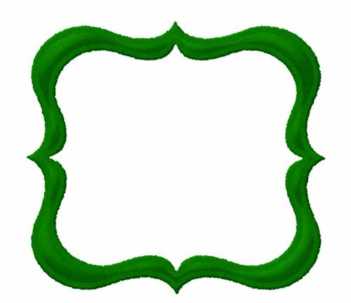 Изящная рамочка зеленая