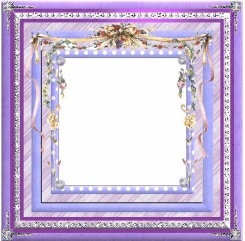 Фиолетово-голубая квадратная рамка