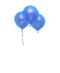 Воздушные шары голубые