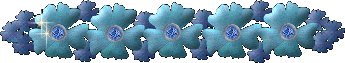 Голубые цветы с камнями. Разделитель
