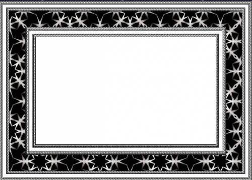 Симпатичная рамка для фото бело-черная