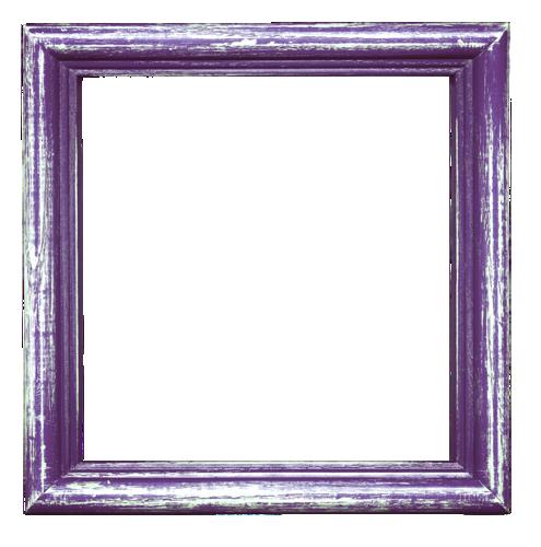 Фиолетовая деревянная рамка