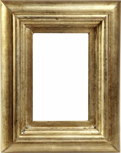 Золотая деревянная рамка без рисунка