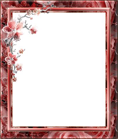 Рамка с изображением роз