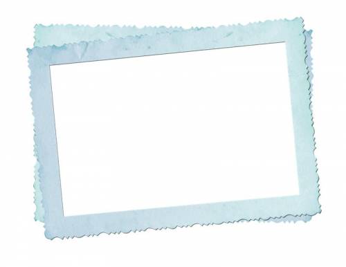 Голубая рамка для надписи на прозрачном фоне