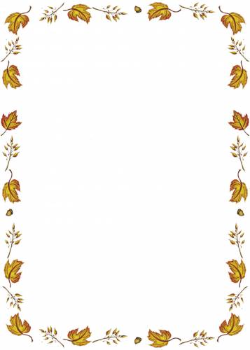 Очаровательная рамочка из легких осенних листьев