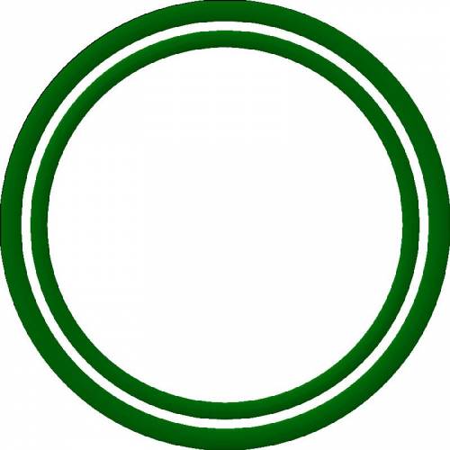 Зеленая рамка с белой полосой по центру