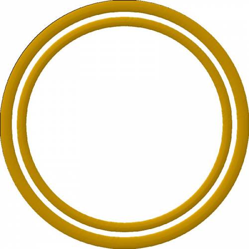 Желтая рамка с белой полосой по центру