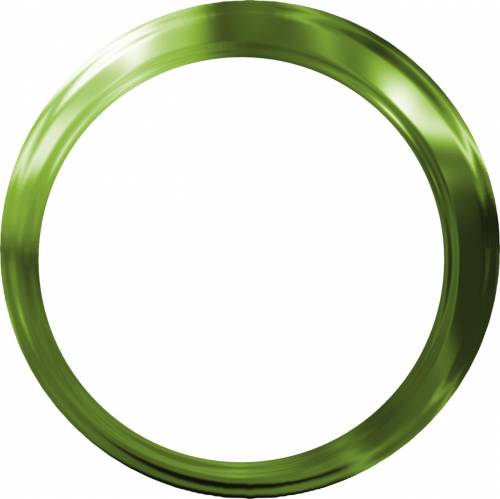 Круглая рамка зеленая