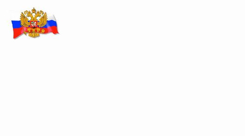 Визитка с флагом и гербом РФ