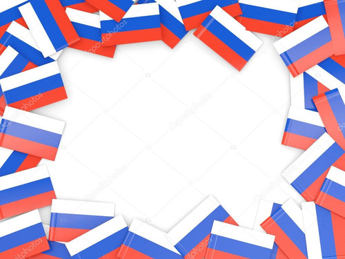 Рамка с флагами России