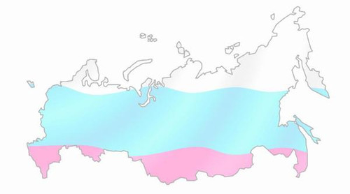 Фон для визиток и текстов. Карта РФ, Флаг России