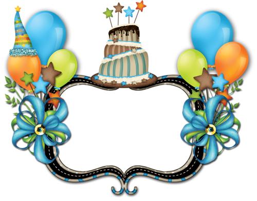 Торт и воздушные шары к дню рождения