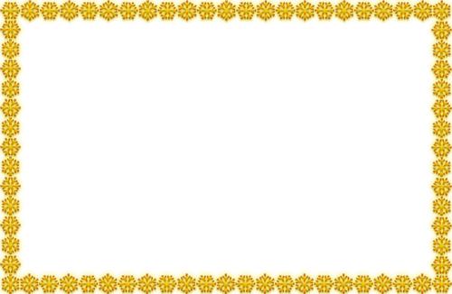 Рамка из желтых кружевных цветочков