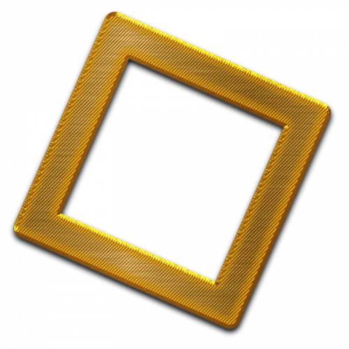 Рамка желтая квадратная