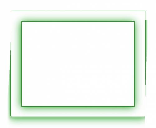 Рамка бело-зеленая широкая