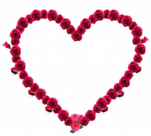 Valentines Day. Рамка- сердечко из роз