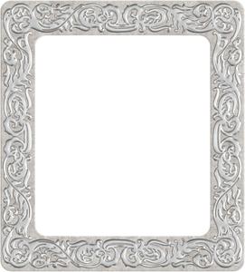 Серебряная рамка с травяным орнаментом