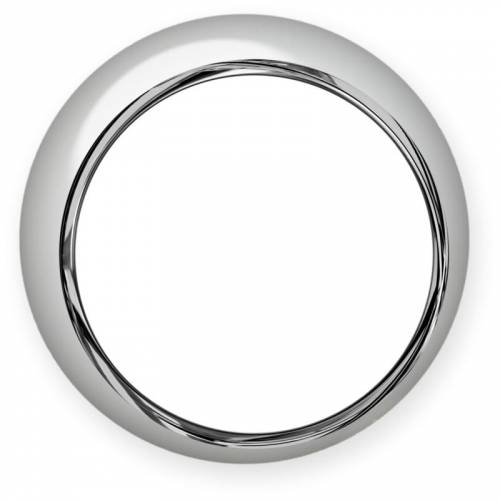 Серебряная круглая