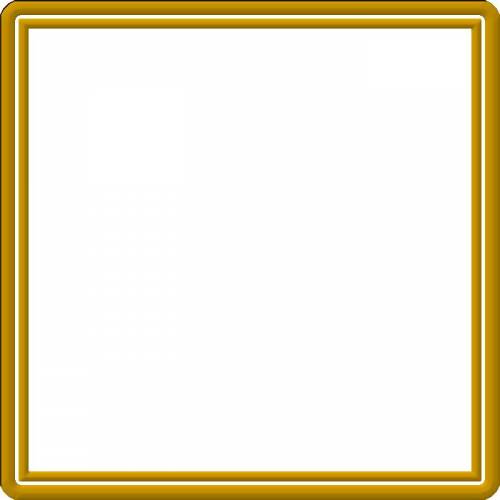 Квадратная рамка желтая