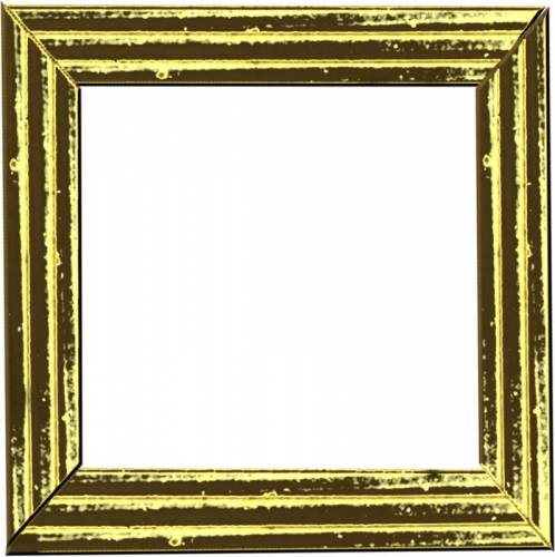 Золотая рамка квадратная трехслойная