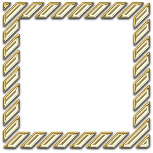 Квадратная рамочка с золотыми отблесками по серебру