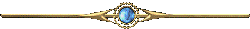 Разделитель золотой с голубым камнем в центре
