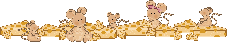 Мышки с кусочками сыра. Разделитель