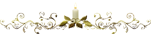 Разделитель  - свеча в листве