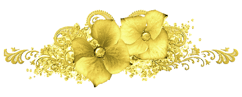 Разделитель- золотые цветы с камнями