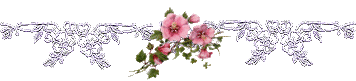 Разделитель с розовыми цветами в центре