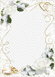 Свадебная рамка для поздравлений с двумя белыми розами в ...