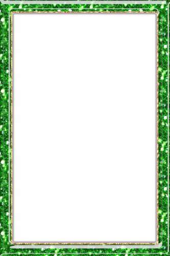 Зеленая рамка с позолотой