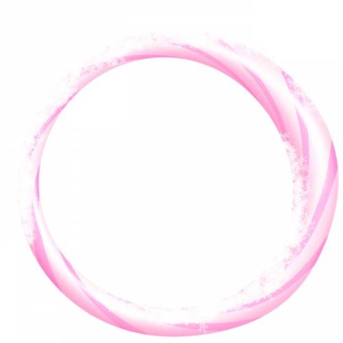 Круглая розовая рамка