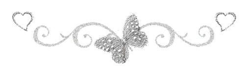 Серебряная бабочка с завитками. Декор