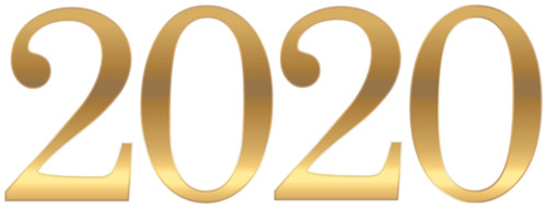 2020  золотые цыфры new year