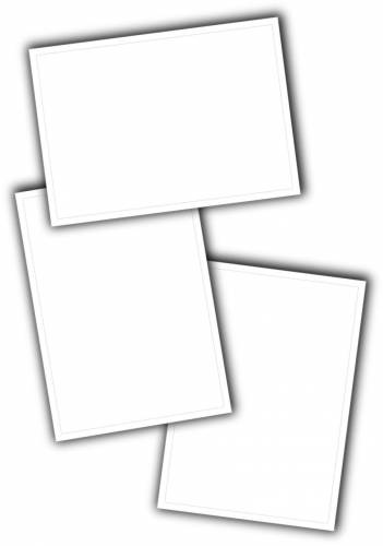 Белые рамочки для трех фото