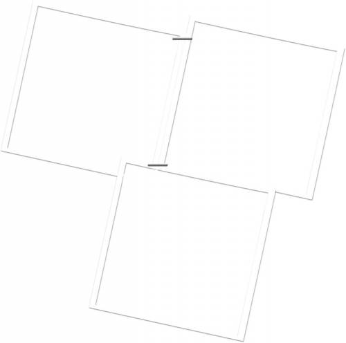 Белые рамки для трех фото